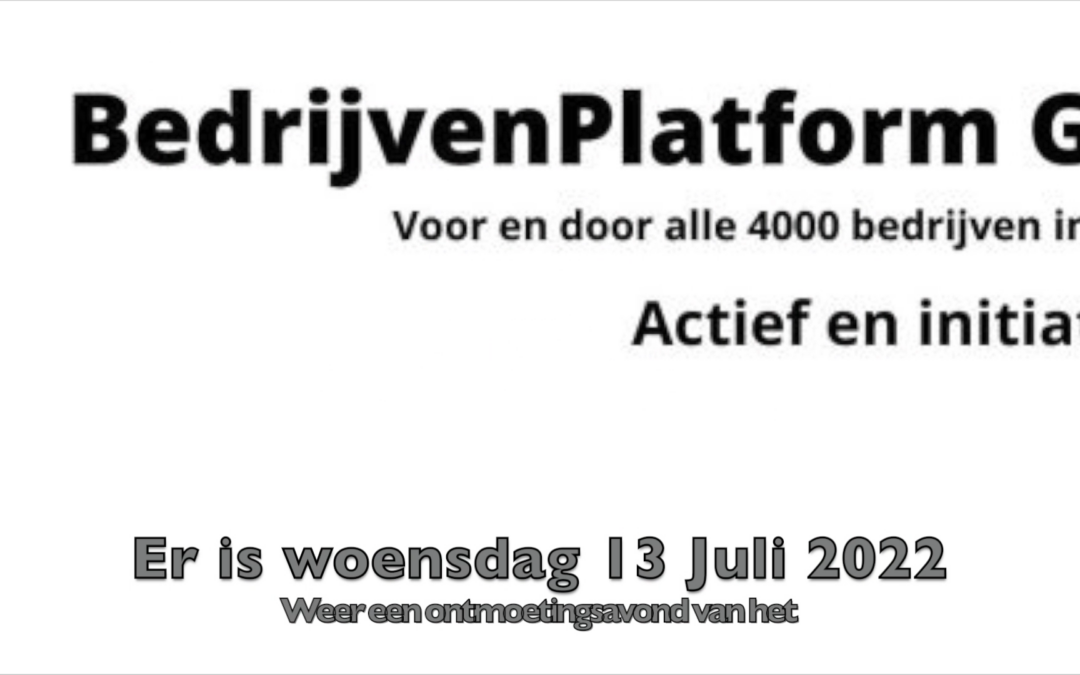 Ledenavond bij BedrijvenPlatform Gemeente Dronten op 13 juli 2022