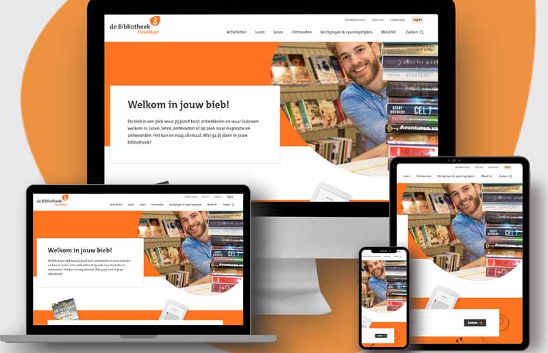 Vernieuwde website FlevoMeer Bibliotheek