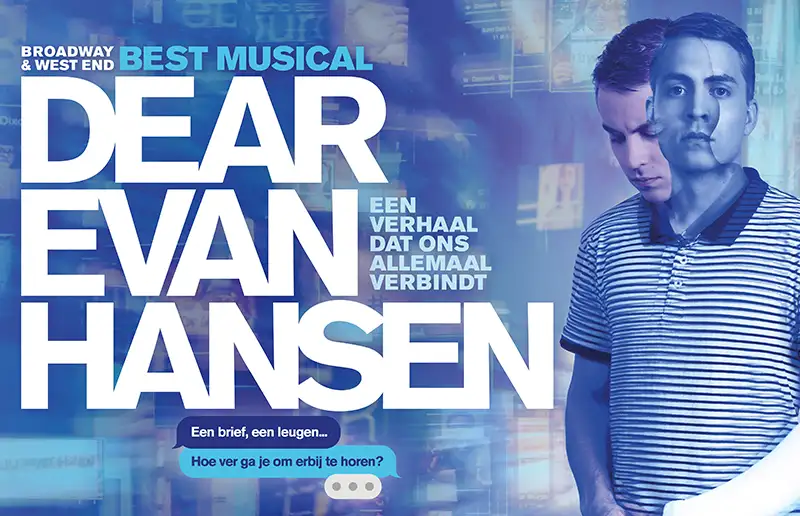 Hitmusical Dear Evan Hansen komt naar Nederland!